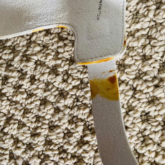 White Mossimo sandals with ankle buckle. - Picture 7 of 8